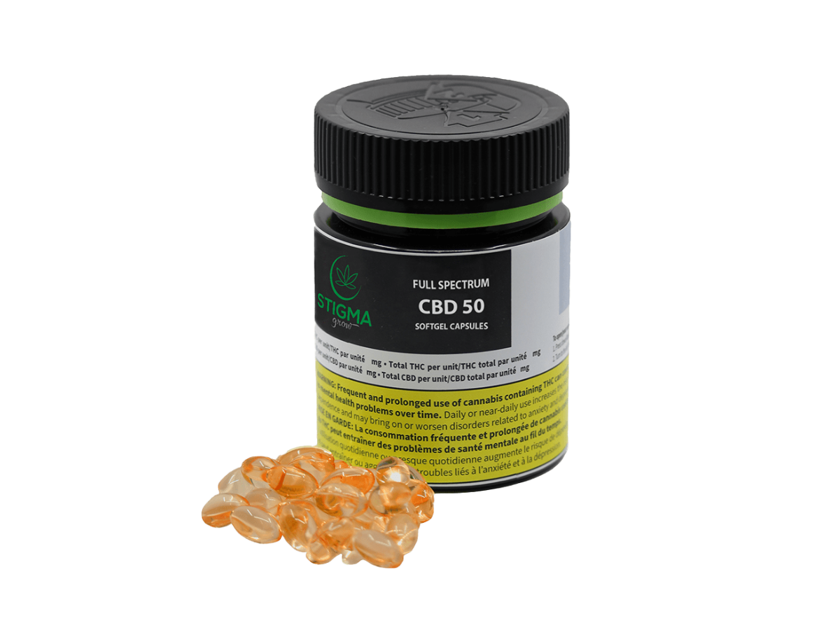 CBD 50mg Softgel Capsules