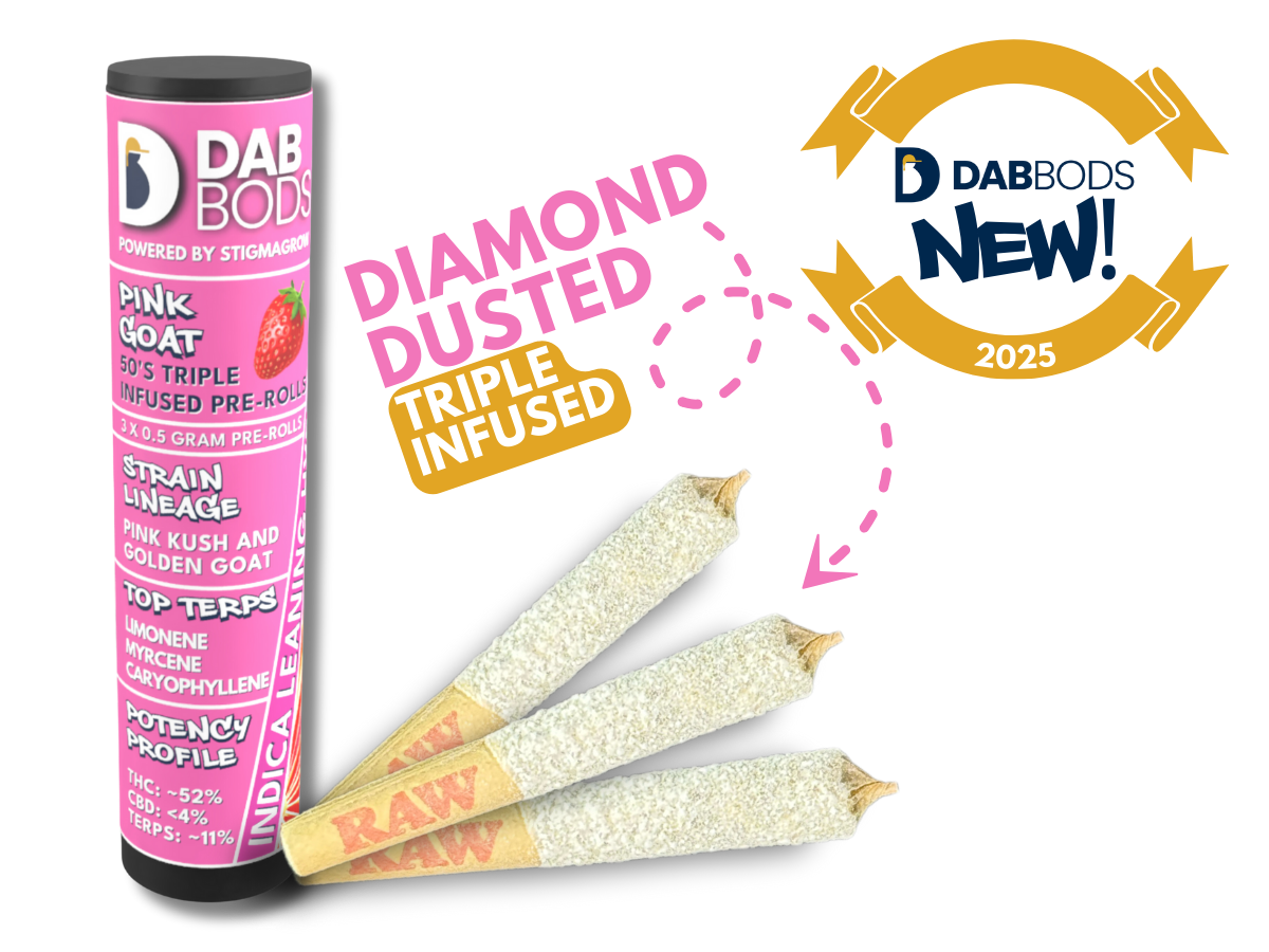 Dab Bods' Pink GOAT Diamond Dusted Triple Infused