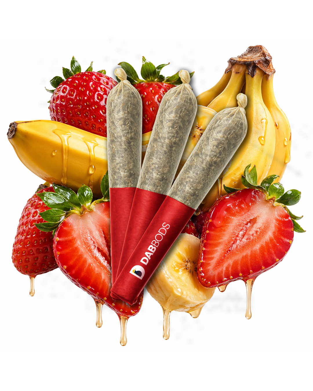 Strawberry Banana 60’s+ Dbl Infused Pre-Rolls