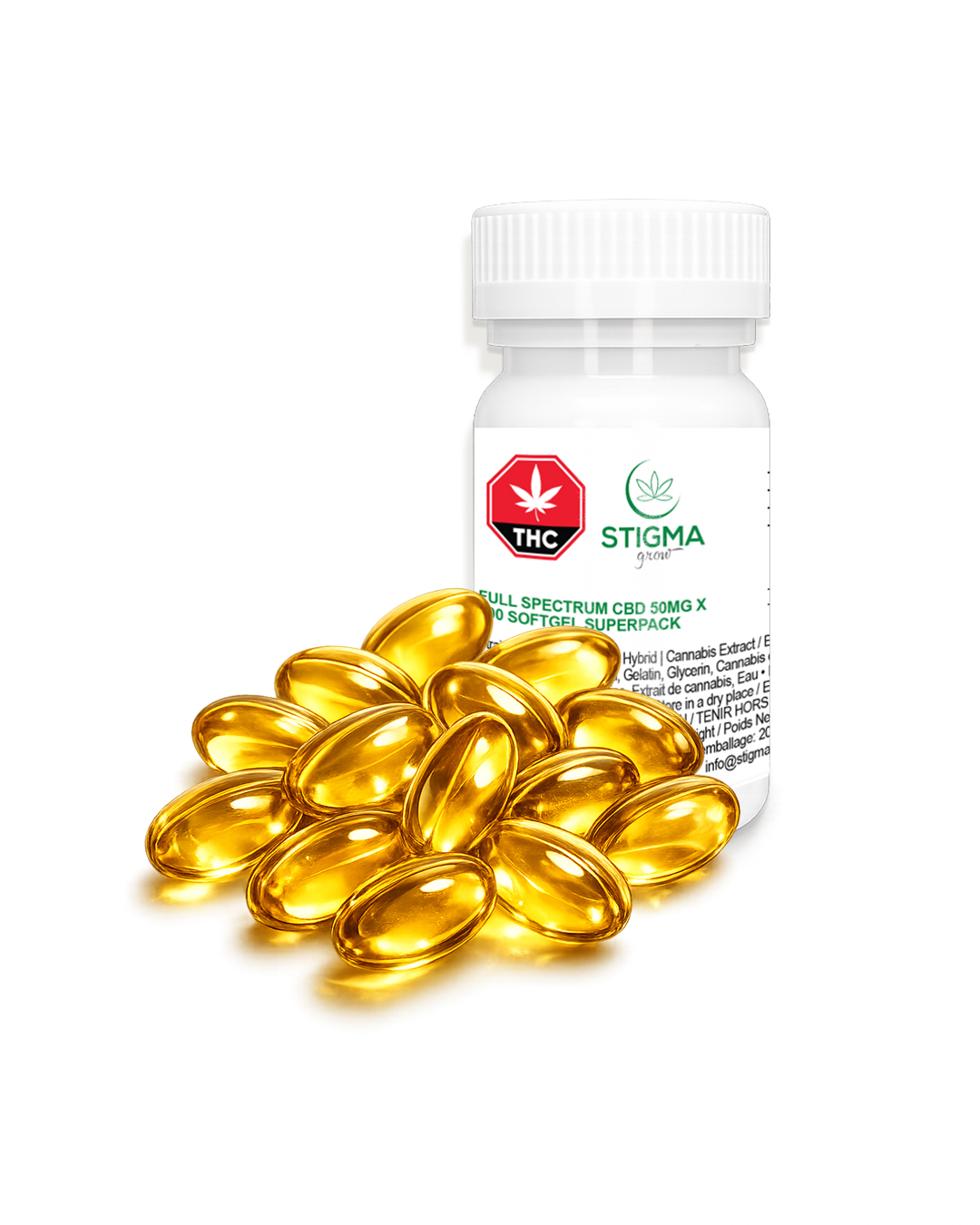 Full Spectrum CBD 50mg x 100 Softgel Superpack